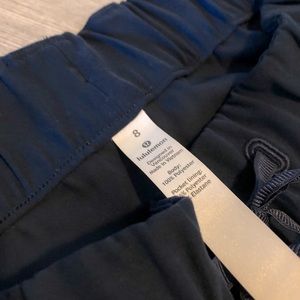 Navy Blue Lululemon Full Length On The Fly Pants